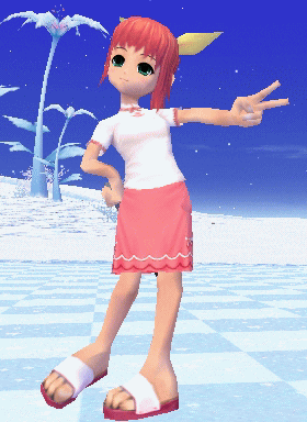 ポーズ取ってるけど